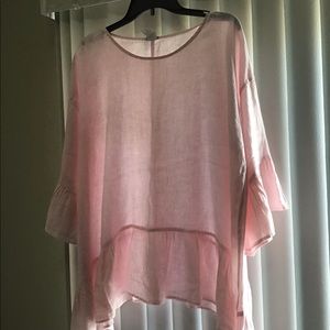 MATCHPOINT 100% Linen Feminine Blouse